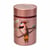 Boîte à thé oiseaux rose 150 g double couvercle