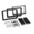 Adaptateur de façade 2-DIN ALFA 159 Brera Spider - Noir - Double-Din