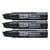 Lot de 3 marqueurs permanents pointe biseautée 17 mm - PENTEL - N50XL - Noir