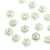 Lot de 3 boutons 2 trous fleur 13mm vert d'eau