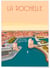 Affiche ville La Rochelle 4 | A3 : 29,7x42cm