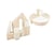 Set de 15 blocs en mousse le jeu blanc cappuccino - Velinda - Beige