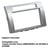 Support autoradio ADNAUTO Toyota Corolla verso - Double-Din CD Bluetooth - Gris