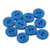 Bouton 2 trous garçon 15mm Bleu Tropique
