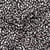Tissu jersey Milano maille lourde Ponte di Roma Fleuris sur fond Noir