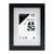 Cadre photo 13x18 cm Milan noir  avec passe-partout 10x15 cm