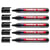 Lot de 5 marqueurs permanents pointe ronde 1,5-3 mm - EDDING - Noir - 300