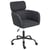 Chaise de Bureau Pivotante Noir Bouclé Réglable en Hauteur