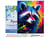 Peinture par Numéro Figured'Art avec Cadre - Raton laveur Coloré Abstrait - Kit de Loisir Créatif DIY Numéro d'Art Complet - 40x50cm toile tendue sur châssis
