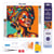 Mini Diamond Painting Broderie Diamant Figured’Art 25x25cm toile entière roulée avec diamants ronds - Reine Africaine Pop Art