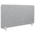 Séparateur de Bureau Gris Foncé en Polyester et Synthétique 160 x 50 cm avec Pinces Écran Cloison Acoustique et Visuel pour Open Space
