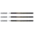 Lot de 3 feutres métallisés pointe pinceau 1-6 mm - EDDING - Argent Métallisé