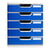 Module de classement Modulo Office 5 tiroirs fermés - Bleu - Exacompta