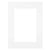 Passe-partout blanc 40x50 cm ouverture 30x40 cm