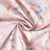 Tissu Coton imprimé Passion créative sur fond Rose pâle