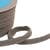 Double cordon fils 10mm gris au mètre