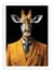 Affiche 50 x 70 cm -  Giraffe Wild Suits - Philippe Hugonnard