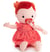 Rose poupon 36 cm en tissu - Lilliputiens