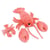 Les Déglingos Les PTIPOTOS by Peluche Maman Bebe I love you Homard Maman  and  Bebe Corail - Les D glingos