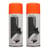 lot de 2 sprays de peinture - orange fluo - AMT