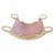 Housse textile pour bascule Montessori 5en6 Avec élasthanne – rose - Elis Design