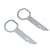 Outils démontage autoradio AUDEW pour VW Audi Mercedes Porsche - Gris - Lot 2 pcs