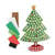 Kit mosaique mousse numéroté sapin 18,5 cm