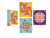 Mandalas nature – Trois tableaux - Janod - Jaune