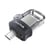 Clé USB SANDISK - Noir, Transparent - 64 Go - USB Type-A / Micro-USB