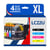 123CONSOMMABLES - LC22U - Pack 4 Cartouches d'encre Compatible Brother LC22UXL LC22U LC-22U LC-22UBK LC-22UC LC-22UM LC-22UY XL pour Brother DCP-J785DW MFC-J985DW (1 Noir / 1 Cyan / 1 Magenta / 1 Jaune) - 123CONSOMMABLES