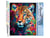 Peinture par Numéro Figured'Art - Léopard Coloré Abstrait - Kit de Loisir Créatif DIY Numéro d'Art Complet - 40x50cm sans châssis en bois