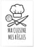 Affiche Ma cuisine - Mes règles | A3 : 29,7x42cm