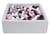 Piscine à balles pour enfant, 90x90 cm, Aire de jeu + 450 balles noir,blanc,rose clair,gris - Velinda