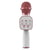Microphone Bluetooth Sans Fil Rose Qualité Audio TWS Batterie Longue Durée YONIS