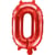 Ballon Aluminium Hélium   Lettre O Rouge   35 cm