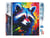 Diamond Painting Broderie Diamant Figured’Art 40x50cm toile entière roulée avec diamants carrés - Raton laveur Coloré Abstrait
