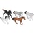 10 Figurines Chevaux (4,5 cm) - Plastique
