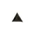 Ecusson thermocollant mouche triangle brodé gris foncé 2x2cm