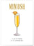Affiche Cocktail Mimosa | A3 : 29,7x42cm