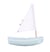 Bateau Le Bâchi vert d'eau 17cm - Maison Tirot