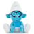 Peluche schtroumpf a lunettes 33 cm - doudou licence : collection schtroumpf