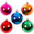 Boules de Noël, d 6 cm, Couleurs vives, 20pièces/ 1 Pq.