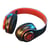 Casque Audio Sans Fil Bluetooth LED Son HIFI Autonomie 8h Confort Maximal Noir + Rouge YONIS