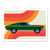 Affiche 30x40 cm - Green vintage sports car - Bo Lundberg