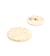 Bouton rond à queue écorces de riz blanc