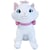 Peluche disney les aristochats chat blanc marie 30 cm - doudou enfant