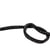 Bobine 25m cordon tresse métallisé noir/argent 6mm