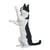 Chat Calico noir debout | JEKCA | 14 ans et +