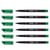 Lot de 6 feutres permanents pointe super fine - STABILO - OHPen universal - Vert