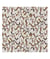 Tissu coton fleurs géométriques de 150 cm de largeur 0 Ecru vendu par 50 cm